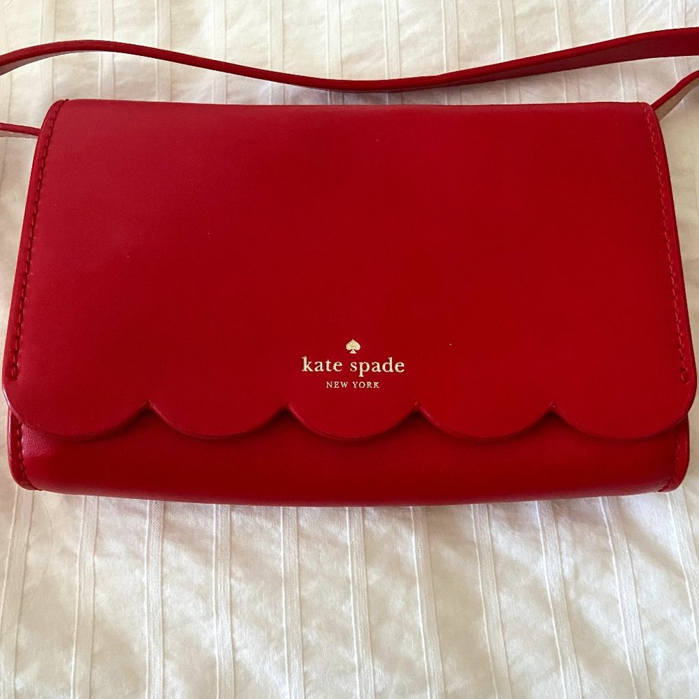 Authentic kate spade Scallop Purse - Red